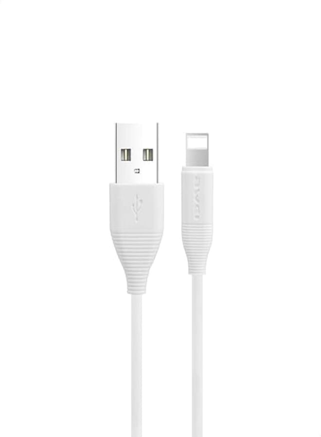 Awei CL-93 USB to lightning Fast Charging Cable And Data Transmission For Mobile Phone 1000mm - white